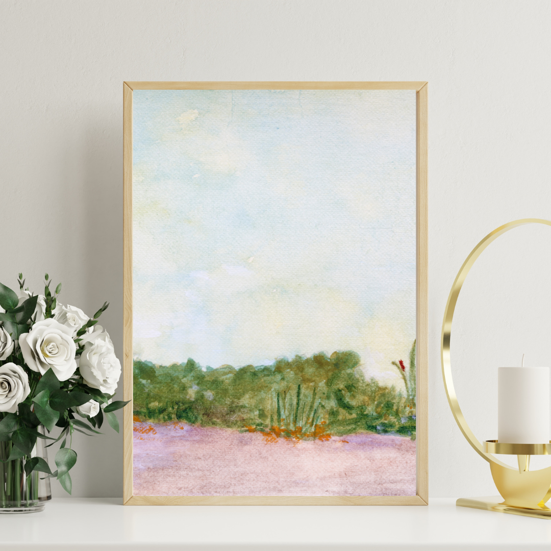 White 3D Minimalist Wall Frame Mockup Instagram Post